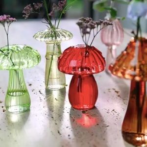 Mushroom Glass Vase